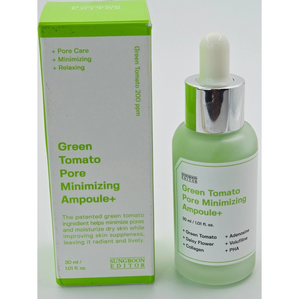 SUNGBOON EDITOR Green Tomato Pore Minimizing Ampoule+ 30ml‎ K-Beauty Serum New